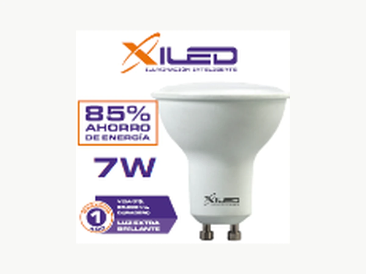 Foco LED Dicróico MR 16, 7W, - GU10-6WW