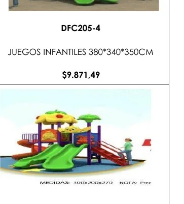 JUEGOS Infantiles 380*340*350CM - DFC205-4