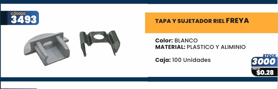 TAPA Y Sujetador RIEL - 3493