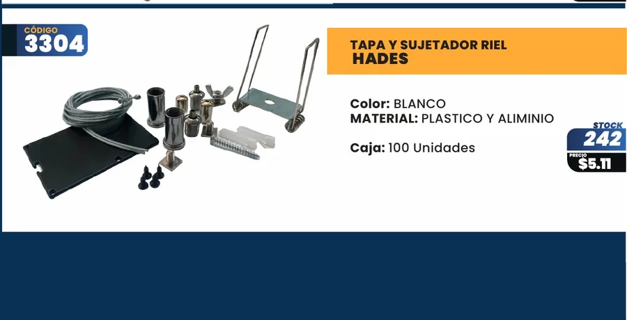 TAPA Y Sujetador RIEL - 3304