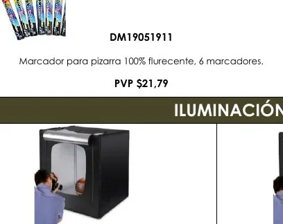 Marcador para Pizarra 100% Flurecente, 6 Marcadores. - DM19051911