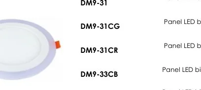 Panel LED Bicolor, - DM9-31CG