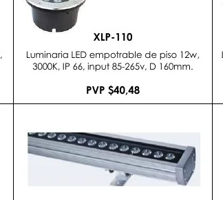 66, Luminaria LED Empotrable de Piso 12W, Luminaria - XLP-110