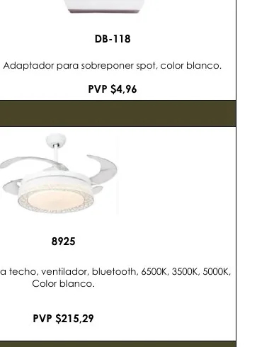 Adaptador para Sobreponer Spot, Color Blanco. - DB-118