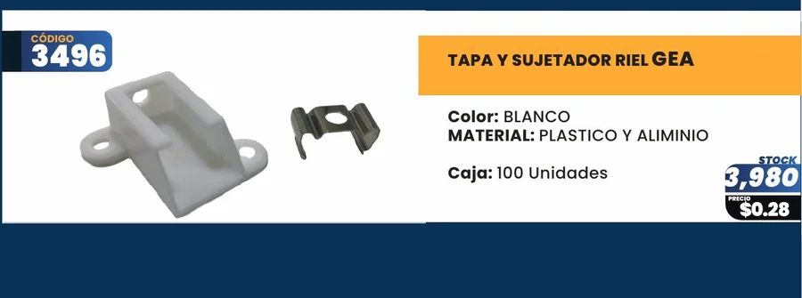 TAPA Y Sujetador RIEL - 3496