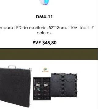 Lámpara LED de Escritorio, 52*13CM, 110V, Táctil, 7 - DM4-11