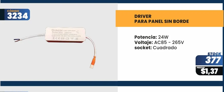 PARA PANEL SIN BORDE - 3234
