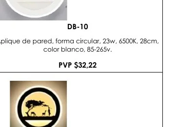Aplique de Pared, Forma Circular, 23W, 6500K, 28CM, - DB-10