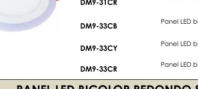 Panel LED Bicolor - DM9-33CB