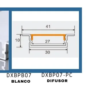 BLANCO DIFUSOR - DXBP07-PC
