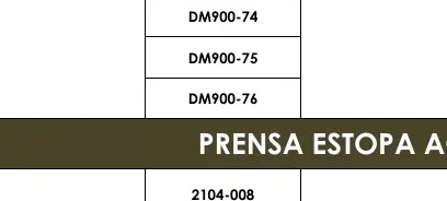 PRENSA ESTOPA ACERO - DM900-75