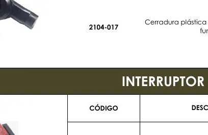 Interruptor - 2104-017
