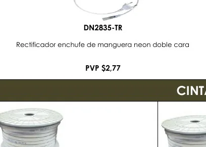 Rectificador Enchufe de Manguera Neon Doble Cara - DN2835-TR