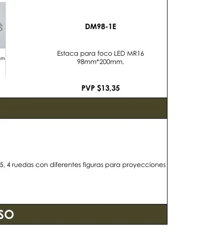 Estaca para Foco LED MR16 - DM98-1E
