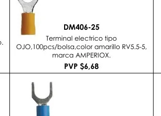 Terminal Electrico Tipo - DM406-25