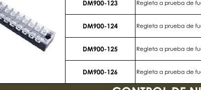 DM900-123 Regleta A Prueba de Fuego - DM900-124