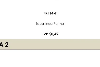 Tapa Línea Parma - PRF14-T