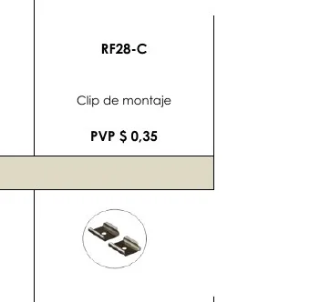 Clip de Montaje - RF28-C