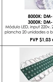 Módulo LED, Input 220V, 2W.(PRESENTACION - DM-159S