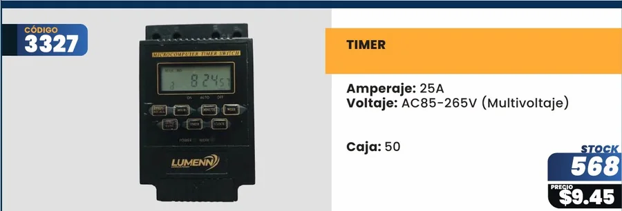 Amperaje: 25A - 3327