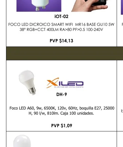 FOCO LED DICROICO SMART WIFI MR16 BASE GU10 5W FOCO - IOT-02