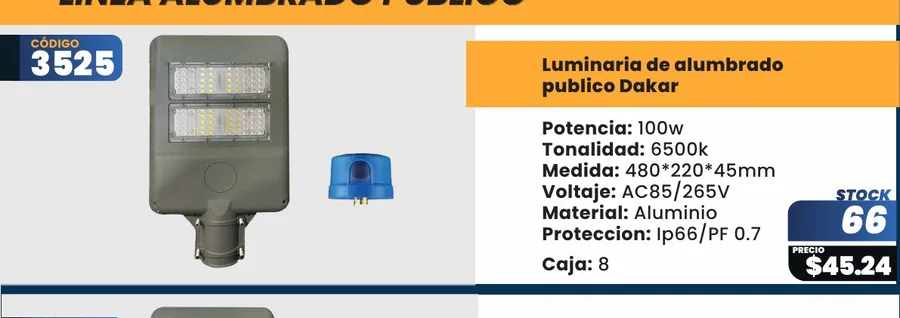 Luminaria de Alumbrado - 3525
