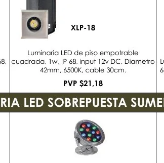 Luminaria LED de Piso Empotrable - XLP-18