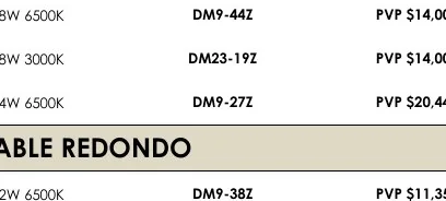 18W 6500K DM9-44Z - DM23-19Z
