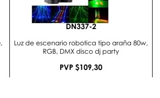 Verde, Luz de Escenario Robotica Tipo Araña 80W, - DN337-2