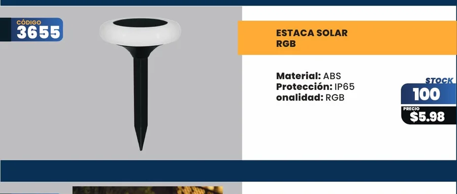 ESTACA SOLAR - 3655