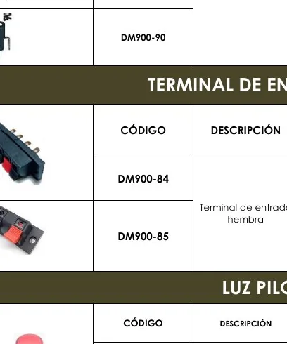 TERMINAL DE ENTRADA - DM900-90