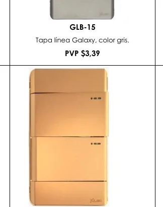 Tapa Línea Galaxy, Color Gris. - GLB-15