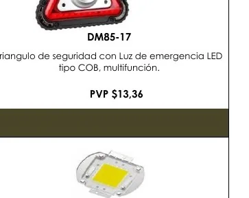 Triangulo de Seguridad con Luz de Emergencia LED - DM85-17