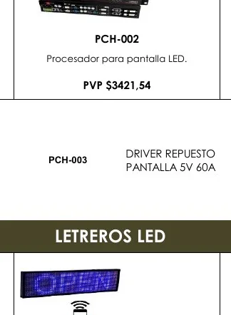 DRIVER REPUESTO - PCH-002