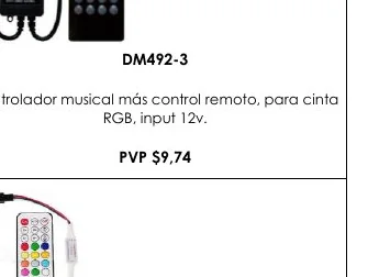 Controlador Musical Más Control Remoto, para Cinta - DM492-3