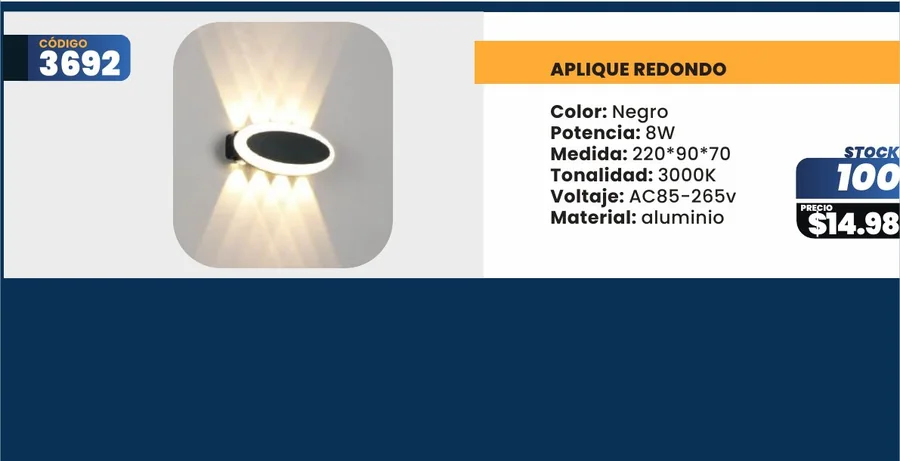 APLIQUE REDONDO - 3692