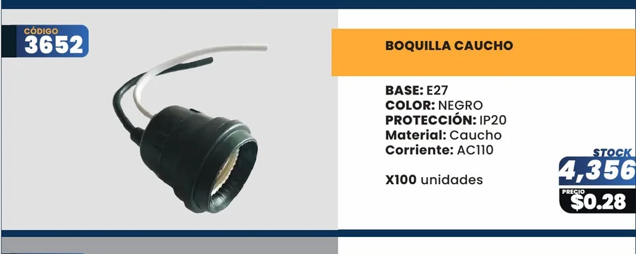 BOQUILLA CAUCHO - 3652