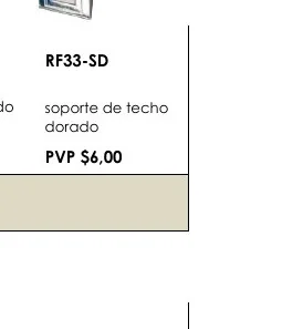 Dorado Soporte de Techo - RF33-SD