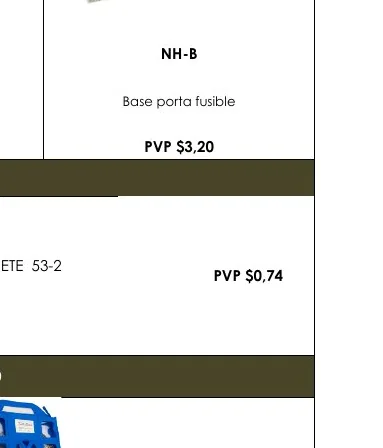 Base Porta Fusible - NH-B