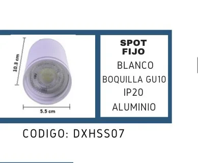 BOQUILLA GU10 - DXHSS07