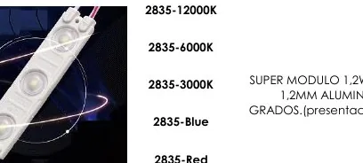 2835-3000K SUPER MODULO 1,2W - 2835-6000K