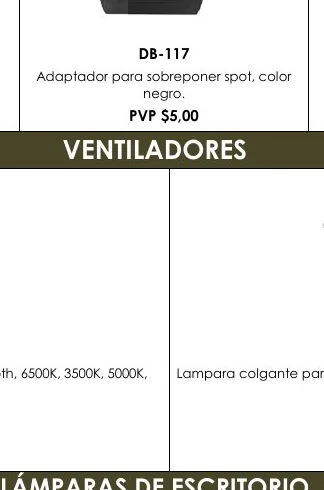 Adaptador para Sobreponer Spot, Color - DB-117