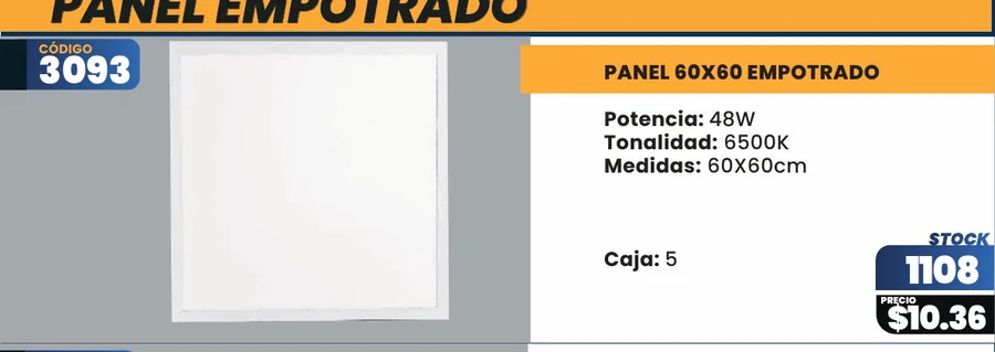 PANEL Empotrado - 3093