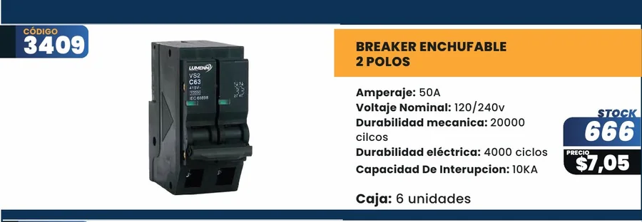 BREAKER Enchufable - 3409