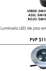 Luminaria LED de Piso Empotrable - DM104-6C