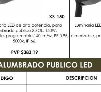 Luminaria LED de Alta Potencia, para Luminaria LED - XS-150