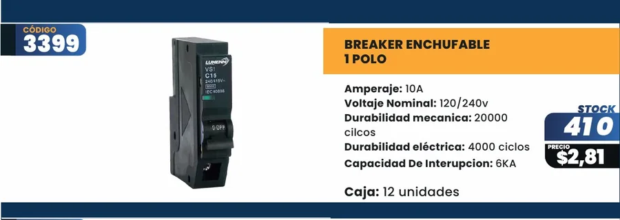 BREAKER Enchufable - 3399