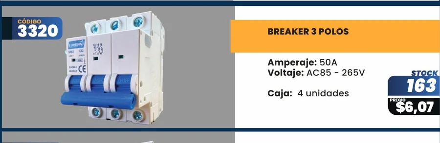 BREAKER 3 POLOS - 3320