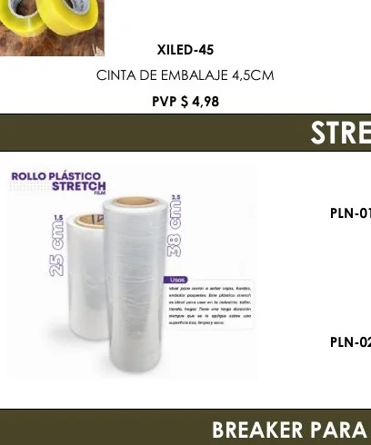 CINTA DE EMBALAJE 4,5CM - XILED-45