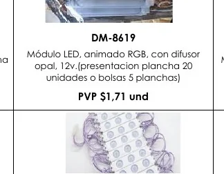 Módulo LED, Animado RGB, con Difusor - DM-8619